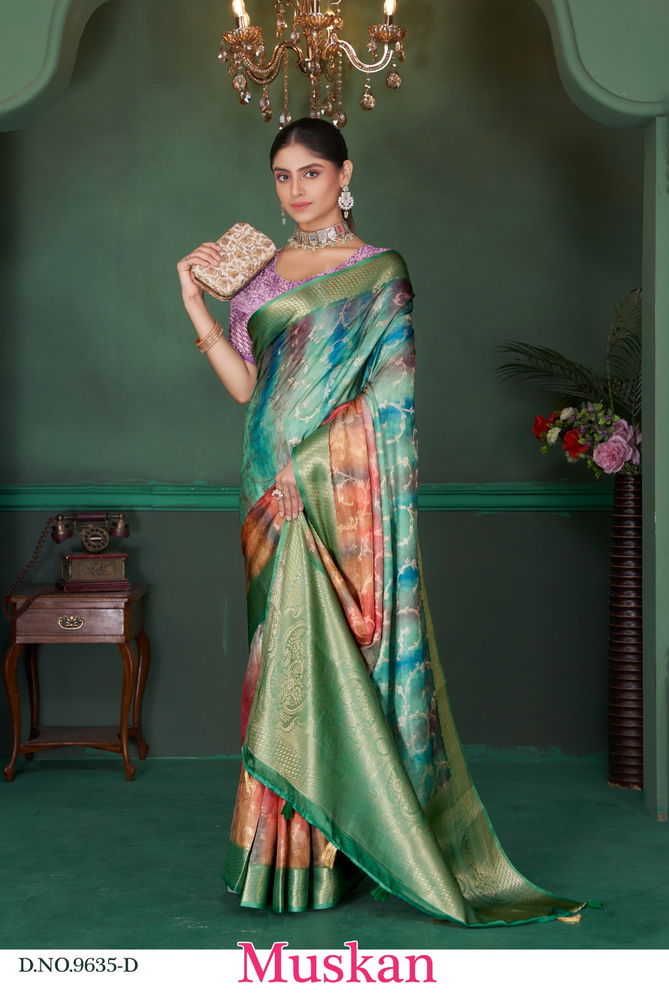 Muskan By Src Soft Georgette Printed Sarees Wholesale Shop in Surat